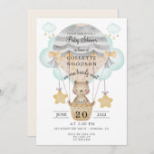 Barly Wait Hete Luchtballon Baby shower Kaart (Voorkant / Achterkant)