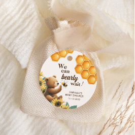 Barly Wait Honey Bee Baby shower Bedankjes Labels