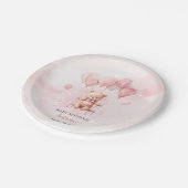 Barly Wait Pink baby shower Papieren Bordje (Gekanteld)