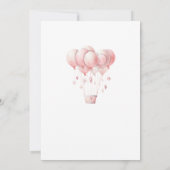 Barly Wait Pink waterverf Virtual Baby shower Kaart (Achterkant)