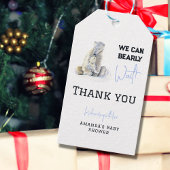 Barly Wait Polar Beer Blue Boy Winter Baby shower Cadeaulabel