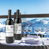 Barly Wait Polar Beer Blue Boy Winter Baby shower Wijn Etiket