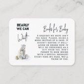 Barly Wait Polar Beer Boeken voor Baby shower Game Informatiekaartje (Voorkant)