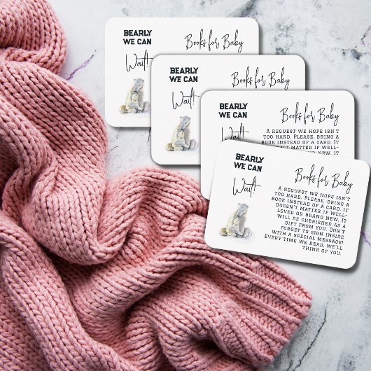 Barly Wait Polar Beer Boeken voor Baby shower Game Informatiekaartje