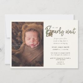 Barly Wait Sip & See Baby shower Invitation Kaart