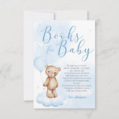 Barly Wait Sky Baby shower Book Request Card Kaart (Voorkant)