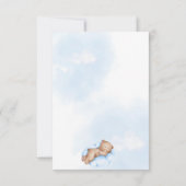 Barly Wait Sky Baby shower Book Request Card Kaart (Achterkant)