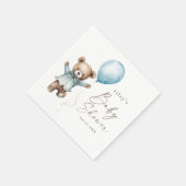 Barly Wait Teddy Bear Boys Baby shower Servet (Hoek)