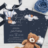 Barly Wait Teddy Bear luchtballon Baby shower Kaart