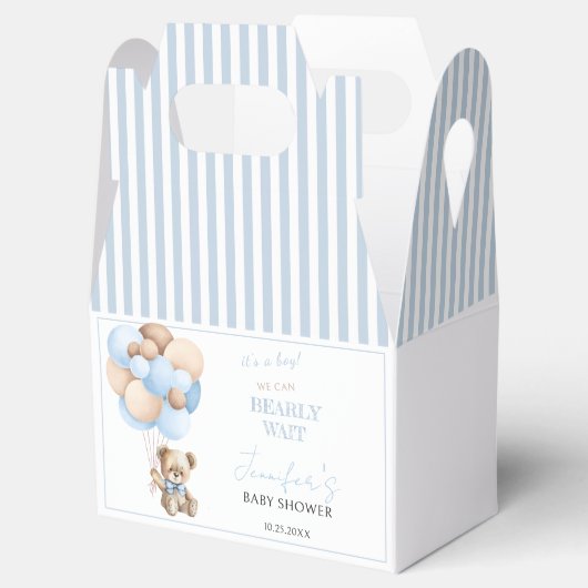 Barly wait teddy beer baby jongen douche gunst doo bedankdoosjes (Geopend)