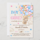 Barly Wait Teddy Beer Balloons Geslacht onthullen Kaart (Voorkant)