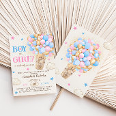 Barly Wait Teddy Beer Balloons Geslacht onthullen Kaart