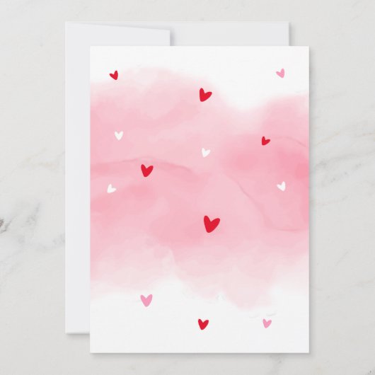 Barly Wait Valentijns Baby shower Invitation Kaart (Achterkant)