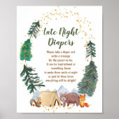 Barly Waits late night Diapers game poster (Voorkant)