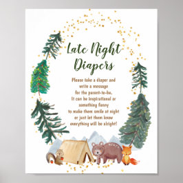 Barly Waits late night Diapers game poster