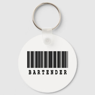 barman barcode ontwerp sleutelhanger
