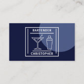 Barman - Blauw Visitekaartje (Voorkant)