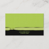 Barman/Eigenaar Bar Visitekaartje (Achterkant)