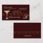 Barman/Eigenaar Bar Visitekaartje (Voorkant / Achterkant)