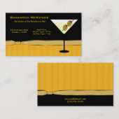 Barman/Eigenaar Bar Visitekaartje (Voorkant / Achterkant)
