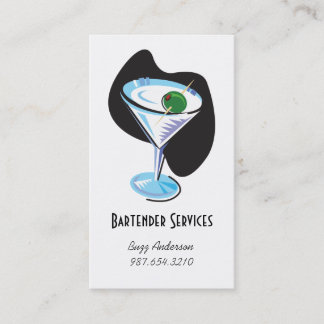 barman martini glass_zwart visitekaartje