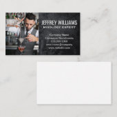 Barman Mixing Cocktails Visitekaartje (Voorkant / Achterkant)