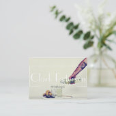 barman mixoloog groen visitekaartje (Staand voorkant)