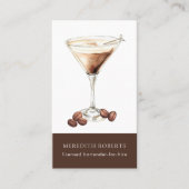 Barman te huur Espresso Martini Cocktail Visitekaartje (Voorkant)