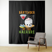 Barman van de Macabre Bartender Halloween Wandkleed (In situ)