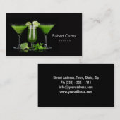 Barman / vegetariër / gezond leven / Raw - voedsel Visitekaartje (Voorkant / Achterkant)