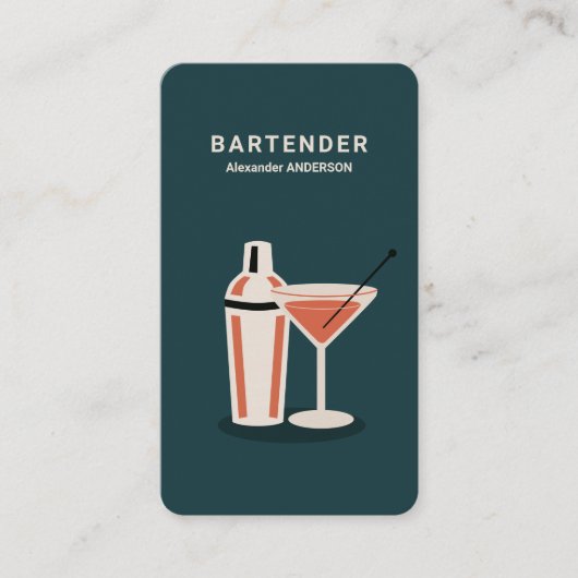 Barman -  visitekaartje (Voorkant)