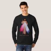 Barmhartige Jezus, ik vertrouw op U T-shirt (Voorkant volledig)