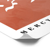 Barmhartigheid in Arabische Kalligrafie Boho Style Poster (Hoek)