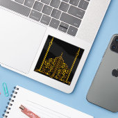 Barmhartigheid voor de wereld sticker (Laptop met iPhone)