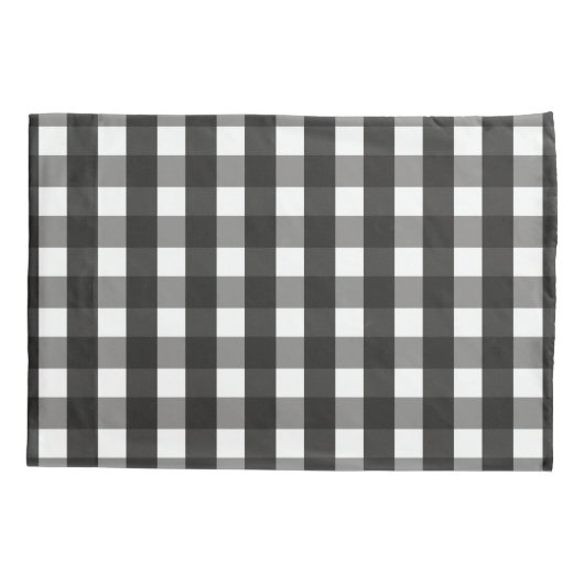 BARMHOUSE BLACK EN WHITE GINGHAM CHECK KUSSENSLOOP (Achterkant)