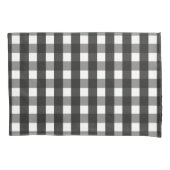 BARMHOUSE BLACK EN WHITE GINGHAM CHECK KUSSENSLOOP (Voorkant)