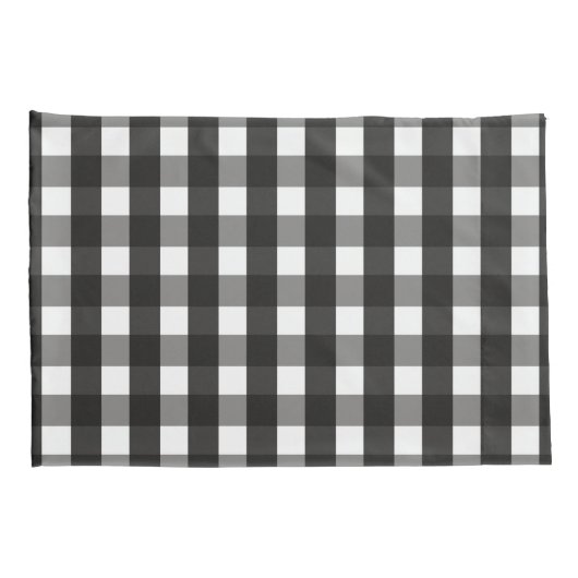 BARMHOUSE BLACK EN WHITE GINGHAM CHECK KUSSENSLOOP (Achterkant-Rechts)