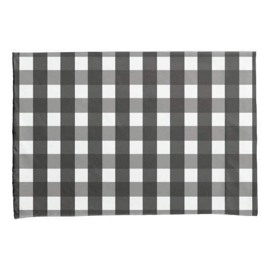 BARMHOUSE BLACK EN WHITE GINGHAM CHECK KUSSENSLOOP (Voorkant-Rechts)