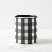 BARMHOUSE BLACK EN WHITE GINGHAM CHECK MOK (Midden)