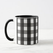 BARMHOUSE BLACK EN WHITE GINGHAM CHECK MOK (Links)