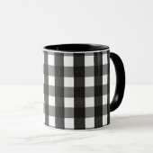 BARMHOUSE BLACK EN WHITE GINGHAM CHECK MOK (Voorkant rechts)