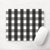 BARMHOUSE BLACK EN WHITE GINGHAM CHECK MUISMAT (Met muis)
