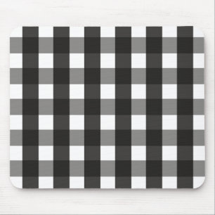 BARMHOUSE BLACK EN WHITE GINGHAM CHECK MUISMAT