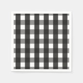 BARMHOUSE BLACK EN WHITE GINGHAM CHECK SERVET (Voorkant)