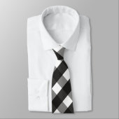BARMHOUSE BLACK EN WHITE GINGHAM CHECK STROPDAS (Gebonden)