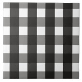 BARMHOUSE BLACK EN WHITE GINGHAM CHECK TEGELTJE (Voorkant)