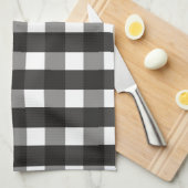 BARMHOUSE BLACK EN WHITE GINGHAM CHECK THEEDOEK (Quarter Fold)