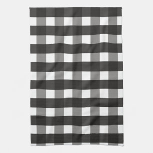 BARMHOUSE BLACK EN WHITE GINGHAM CHECK THEEDOEK