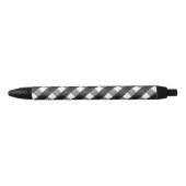 BARMHOUSE BLACK EN WHITE GINGHAM CHECK ZWARTE INKT PEN (Voorkant)