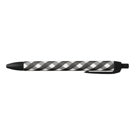 BARMHOUSE BLACK EN WHITE GINGHAM CHECK ZWARTE INKT PEN (Bodem)